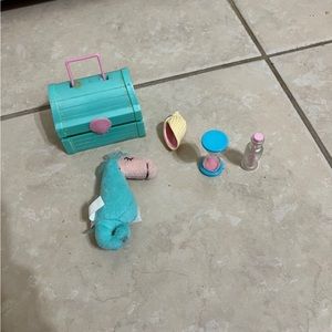 American Girl Wellie Wisher Camille Mermaid Doll Beach Accessories Lot Chest